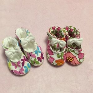 NWOT Vera Bradley Baby 0-6 month Soft Shoes